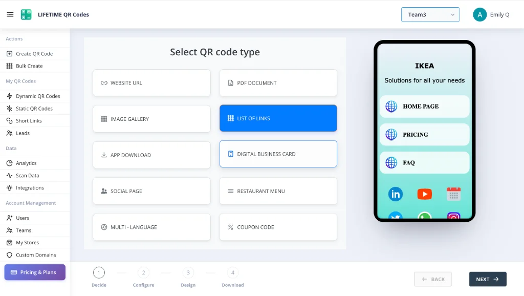 Landing Pages & Link Lists